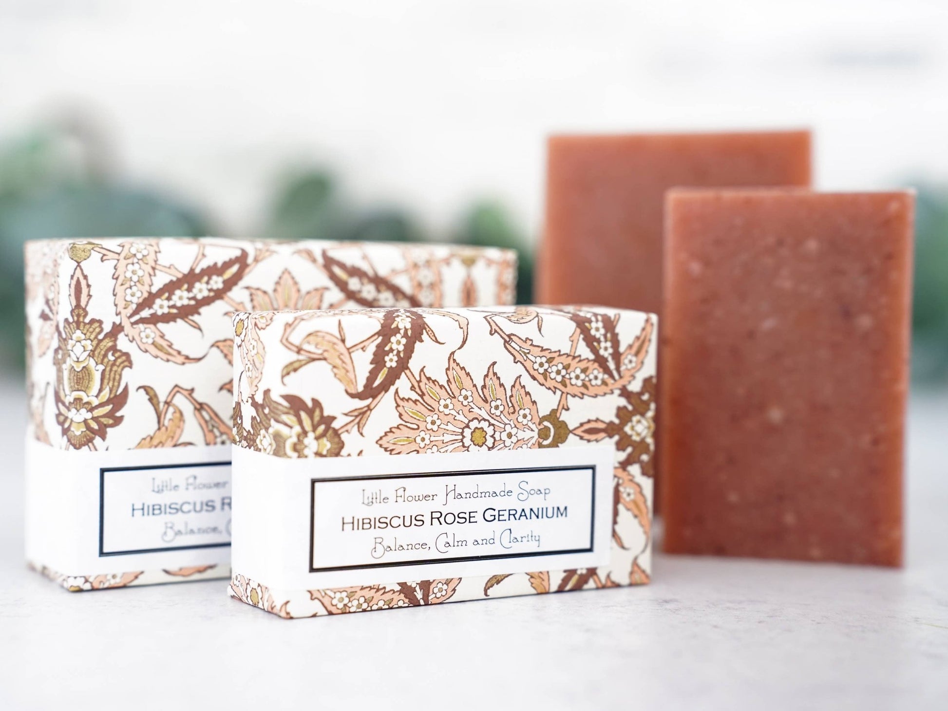 Hibiscus Rose Geranium Handmade Soap - The Country Rabbit Gifts & Décor