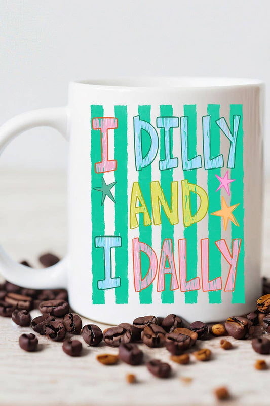 I Dilly & I Dally Ceramic Mug - The Country Rabbit Gifts & Décor