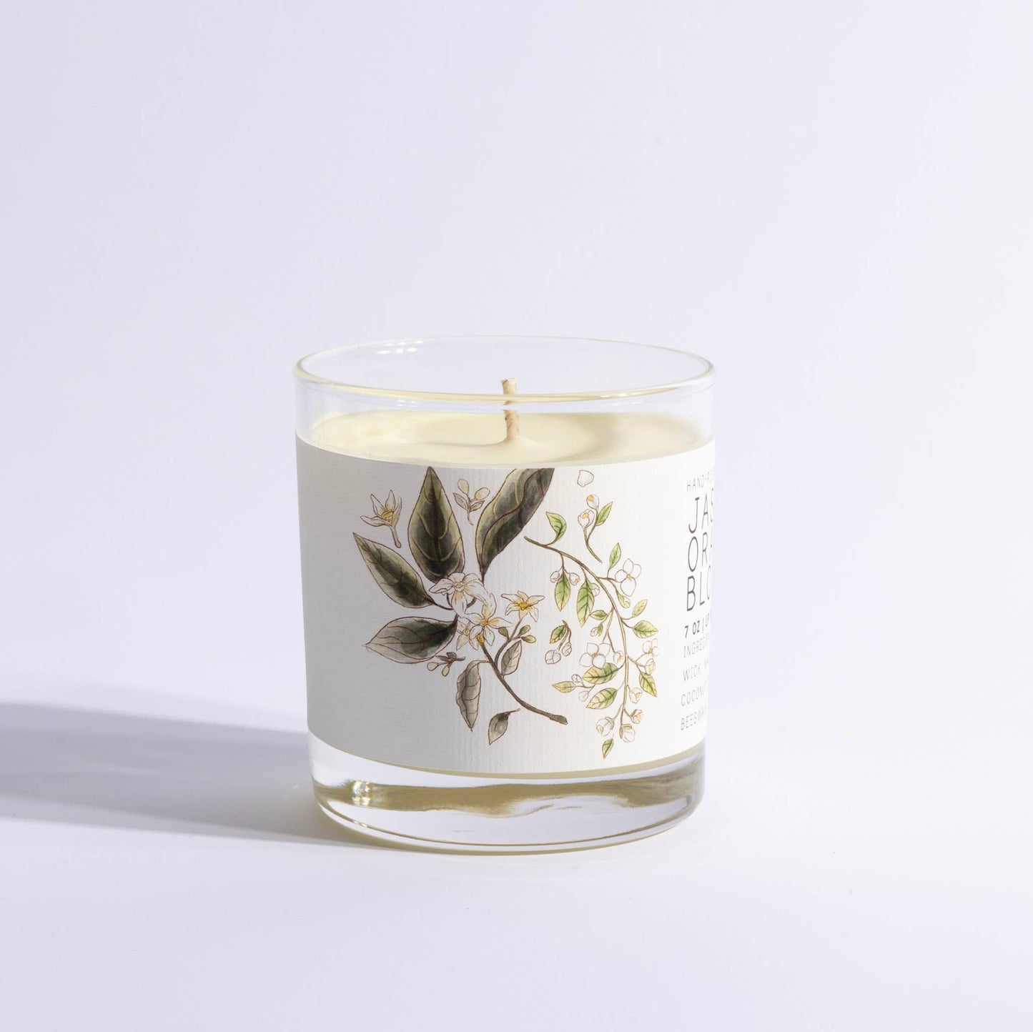 Jasmine and Orange Blossom Candle - Just Bee Candles - 7 ounces 40 Hours - The Country Rabbit Gifts & Décor