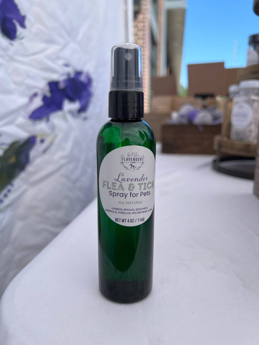 Lavender Flea and Tick Spray for Pets - 4 oz - The Country Rabbit Gifts & Décor