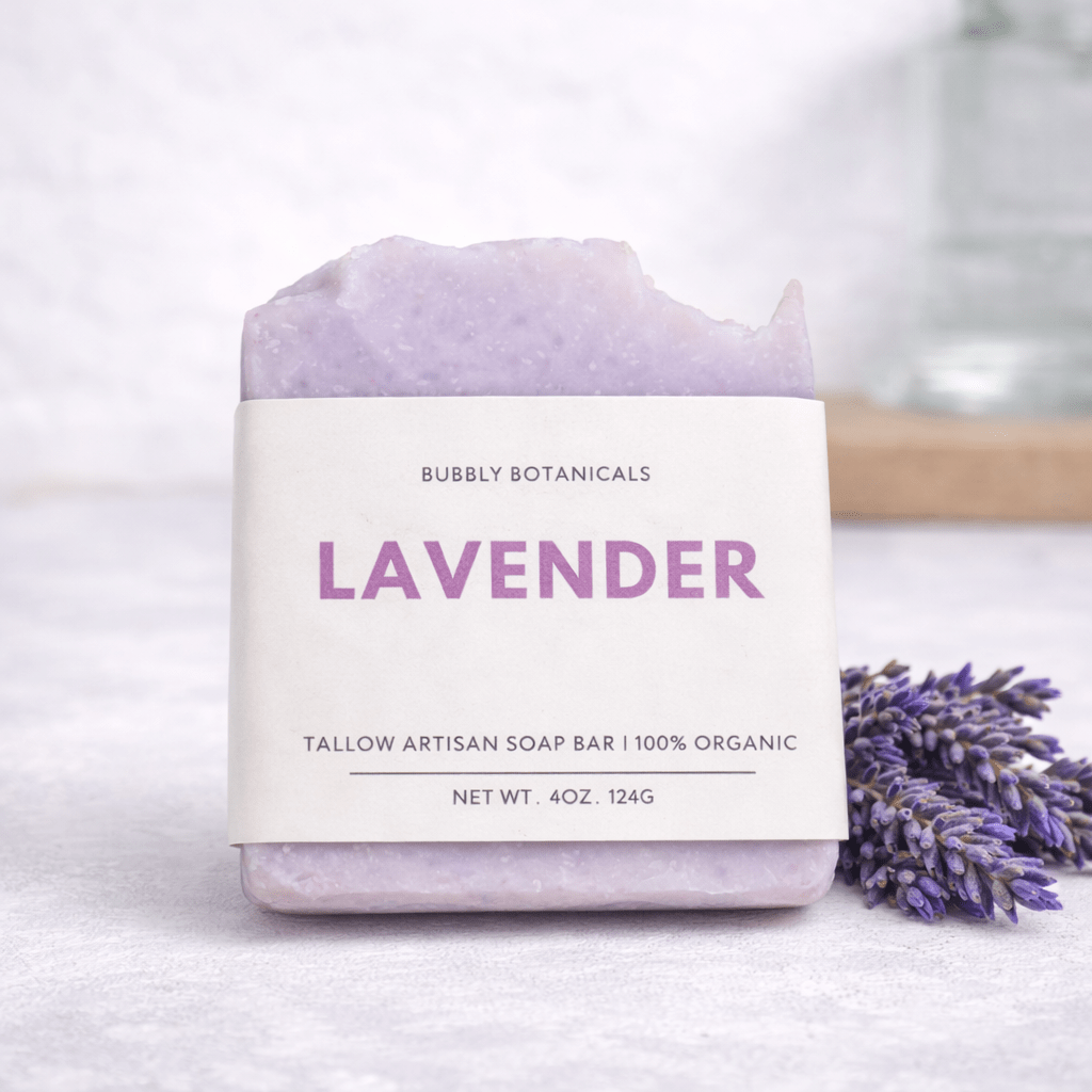 Lavender Tallow Soap – Calming, Aromatherapy Scent - The Country Rabbit Gifts & Décor