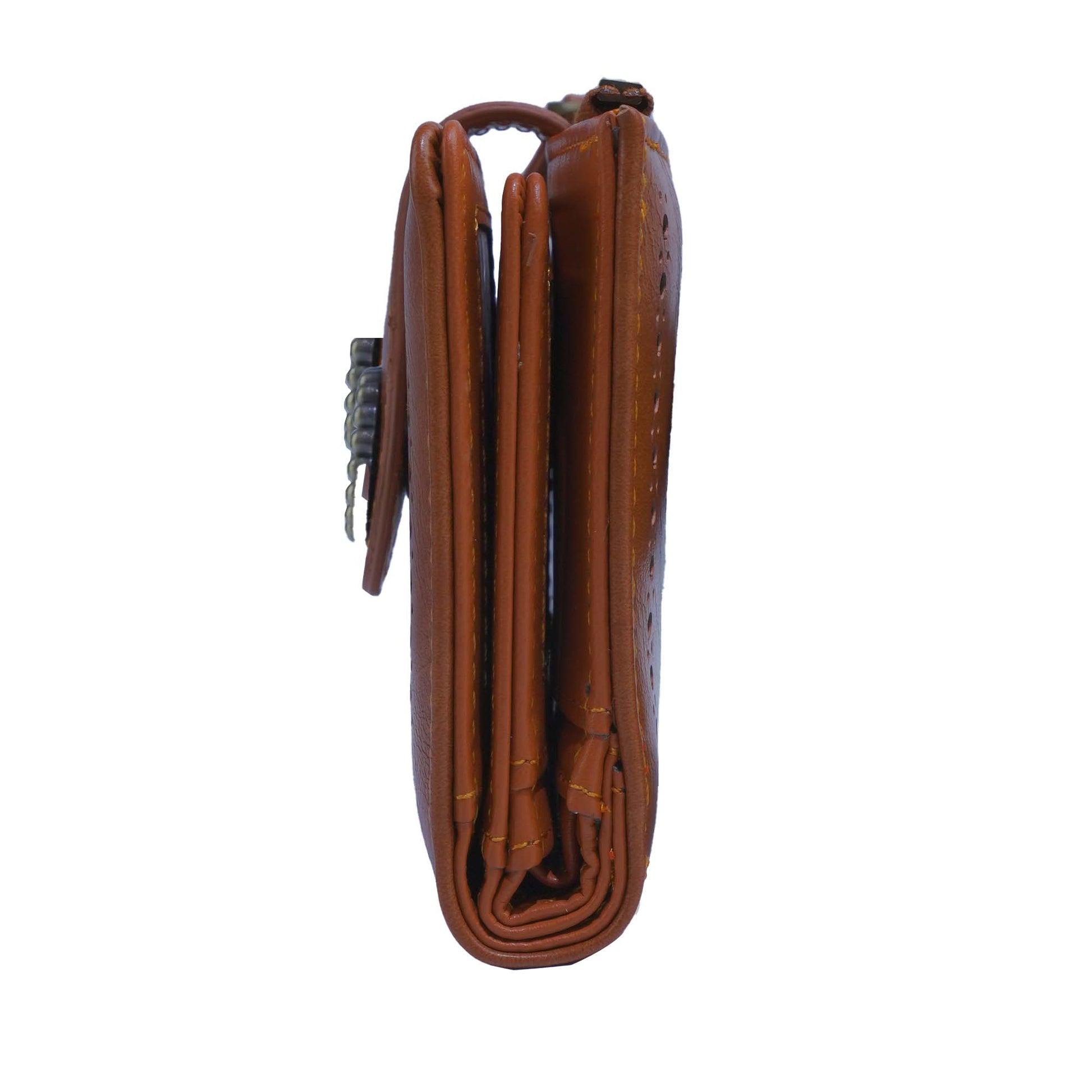 Lena Vegan Leather Laser Cut Out Detail Wallet - The Country Rabbit Gifts & Décor