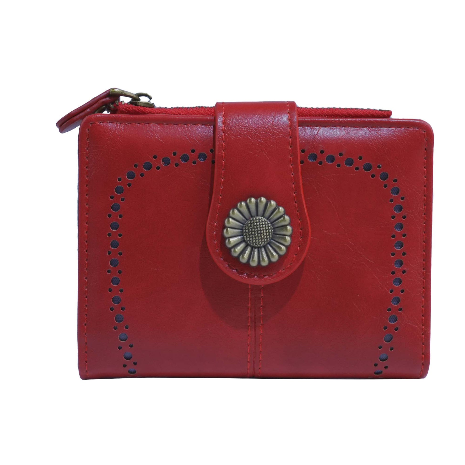 Lena Vegan Leather Laser Cut Out Detail Wallet - The Country Rabbit Gifts & Décor