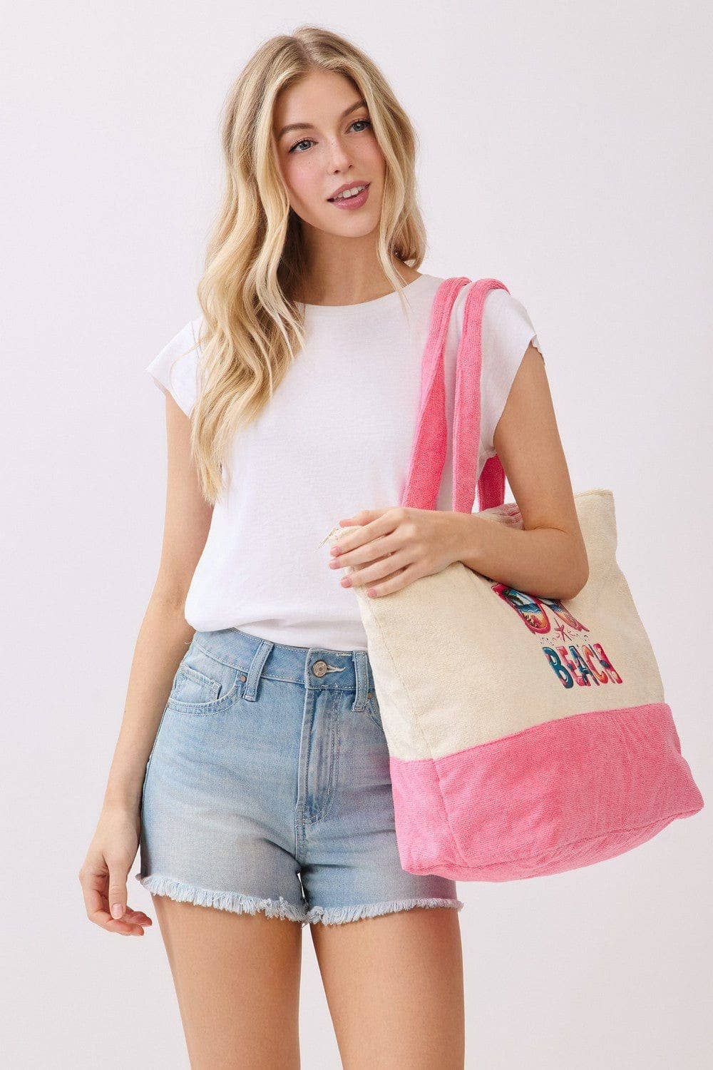 MB0345 Sunglasses Life Is Better At The Beach Terry Tote Bag - The Country Rabbit Gifts & Décor