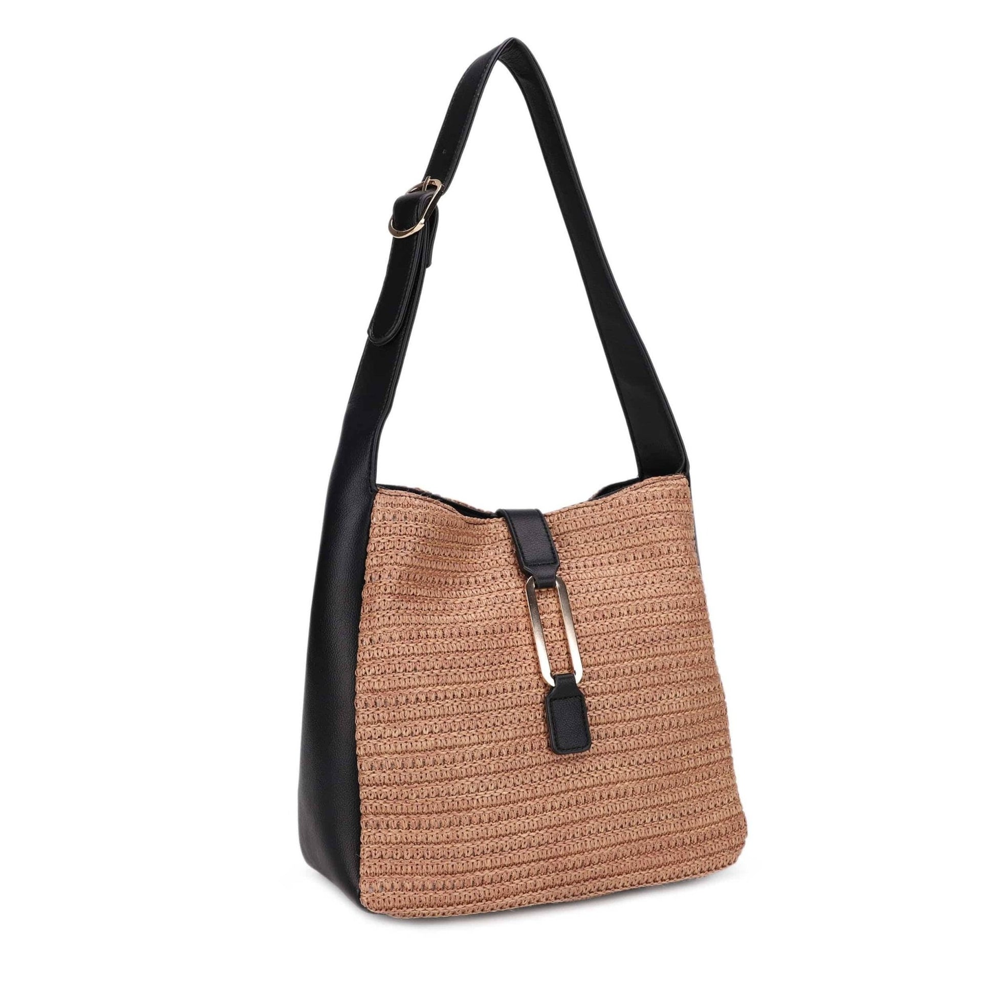 MIM - 26001 Arla Straw Hobo Tote - The Country Rabbit Gifts & Décor