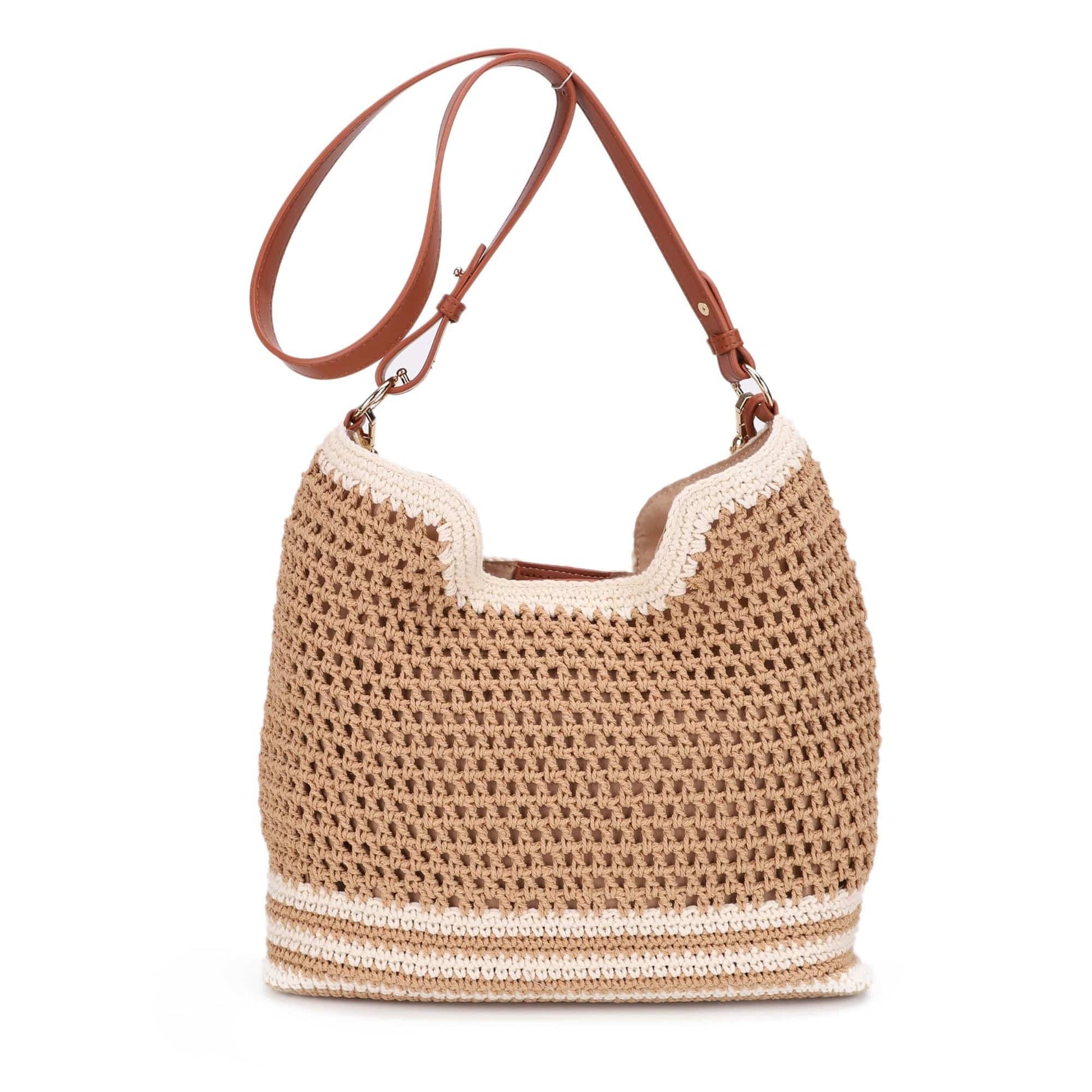 MIM - 26002 Elia Crochet Crossbody/Tote Bag - The Country Rabbit Gifts & Décor