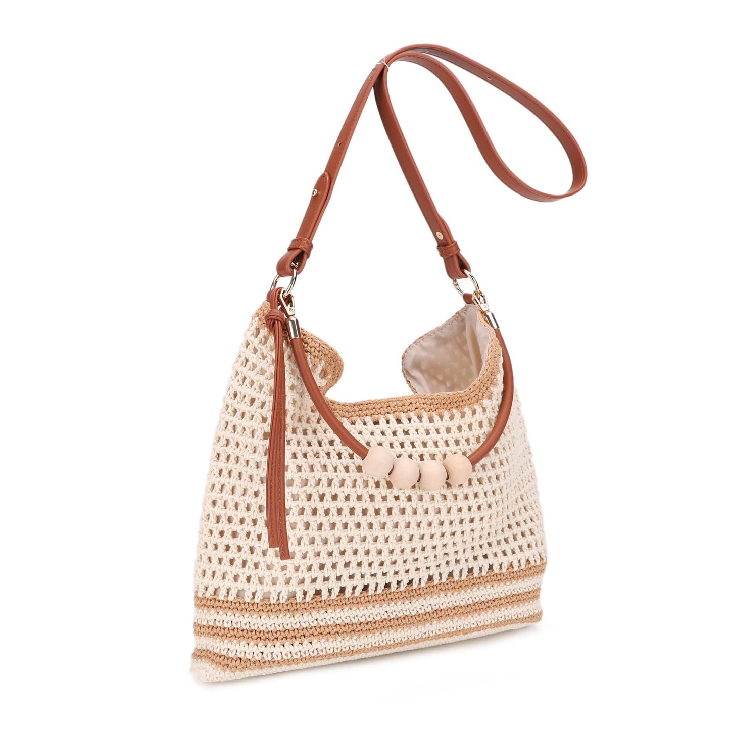 MIM - 26002 Elia Crochet Crossbody/Tote Bag - The Country Rabbit Gifts & Décor