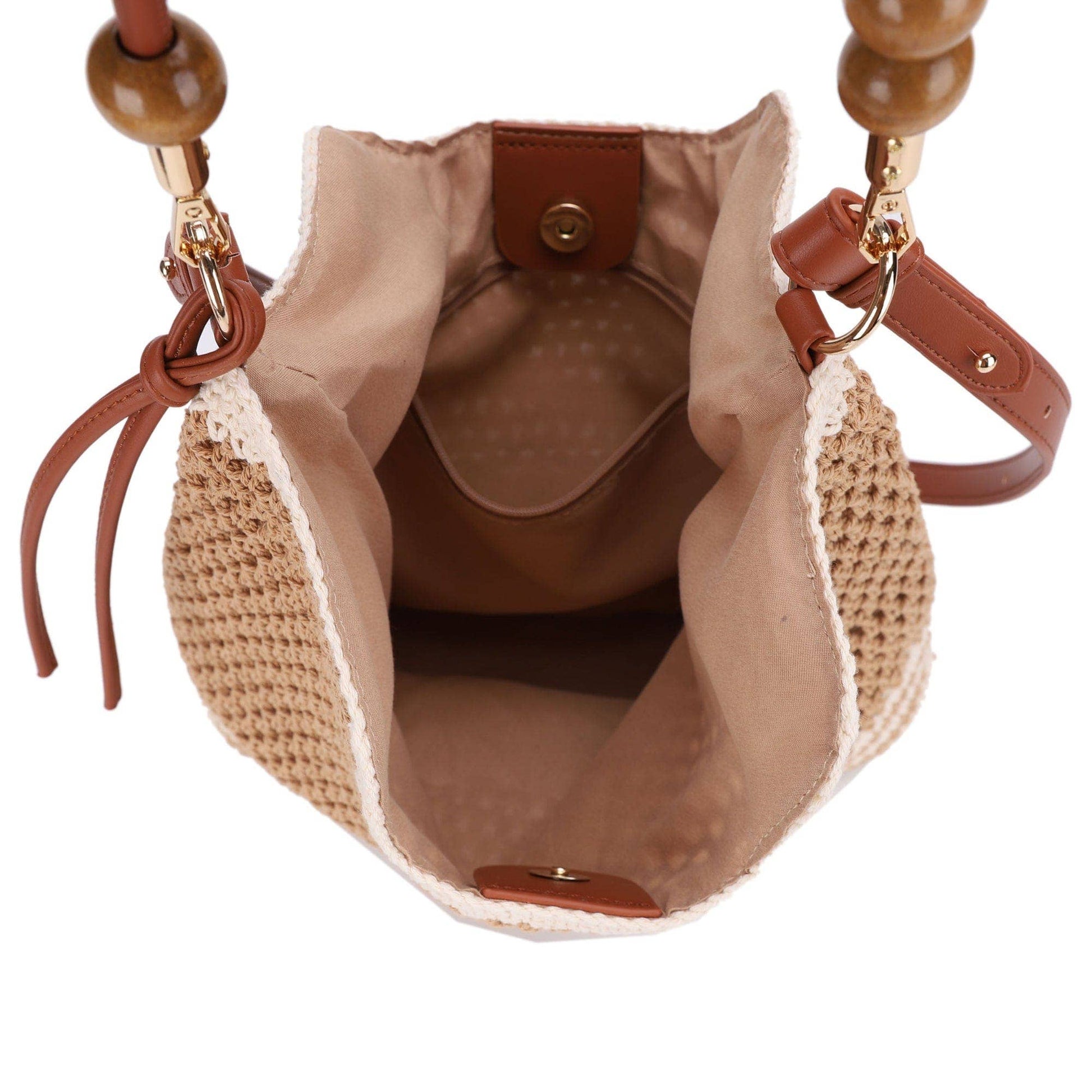 MIM - 26002 Elia Crochet Crossbody/Tote Bag - The Country Rabbit Gifts & Décor
