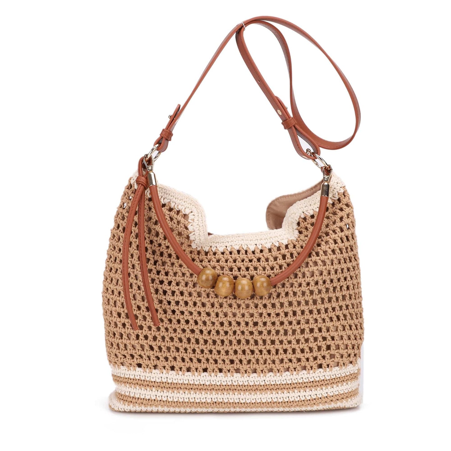 MIM - 26002 Elia Crochet Crossbody/Tote Bag - The Country Rabbit Gifts & Décor