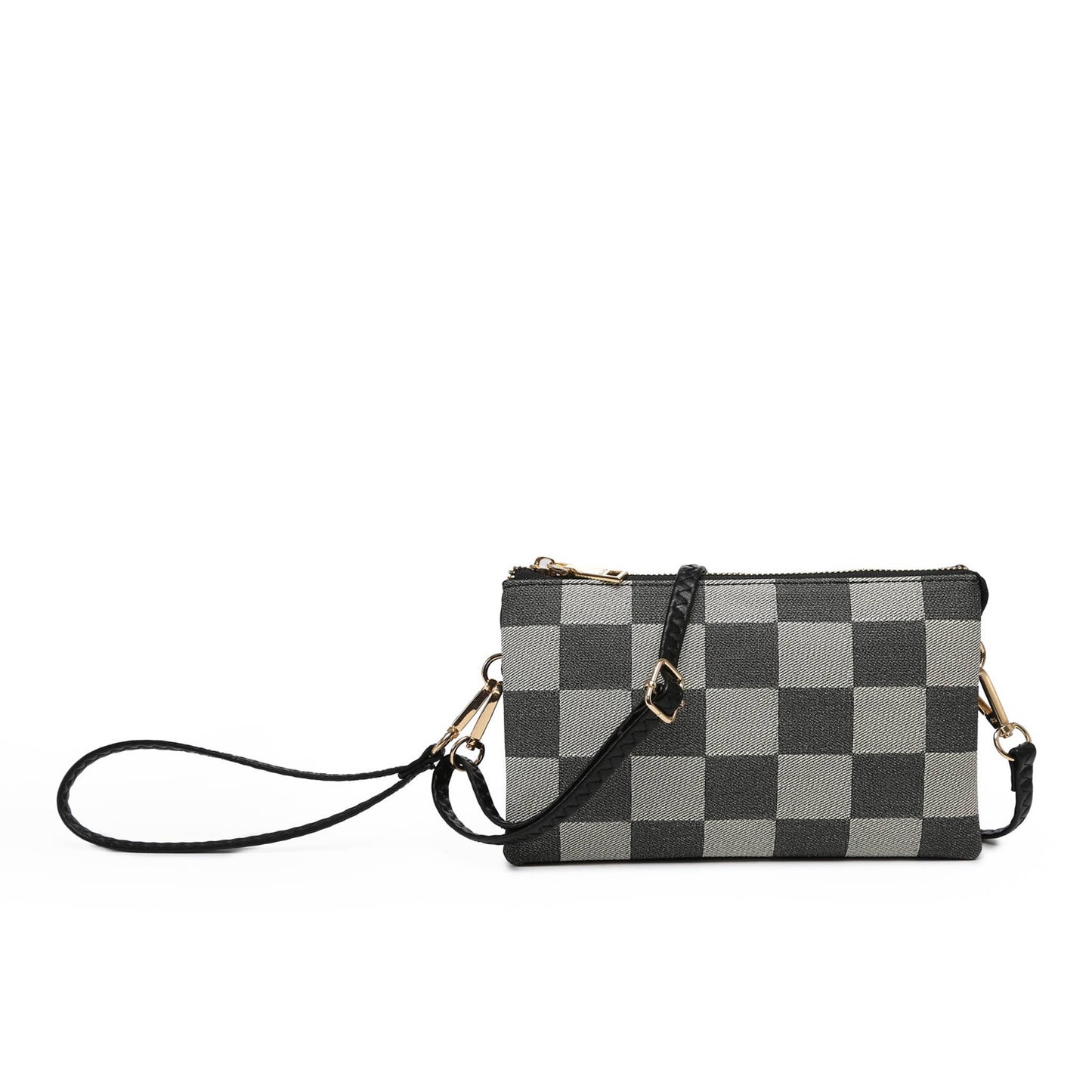 Plaid 3 Compartment Crossbody Bag - The Country Rabbit Gifts & Décor