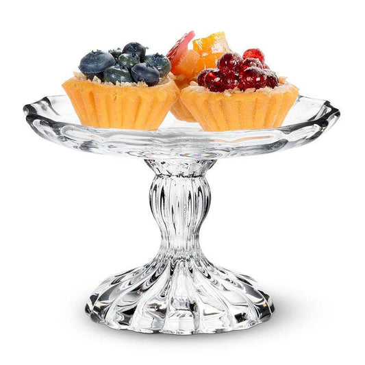 Small Embossed Pedestal Plate - 4"D - The Country Rabbit Gifts & Décor