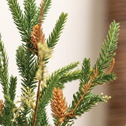 Soft Touch Austrian Pine Tree in Burlap Base 19"Hx3.5"Dia - The Country Rabbit Gifts & Décor