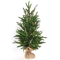 Soft Touch Austrian Pine Tree in Burlap Base - 24"H - The Country Rabbit Gifts & Décor
