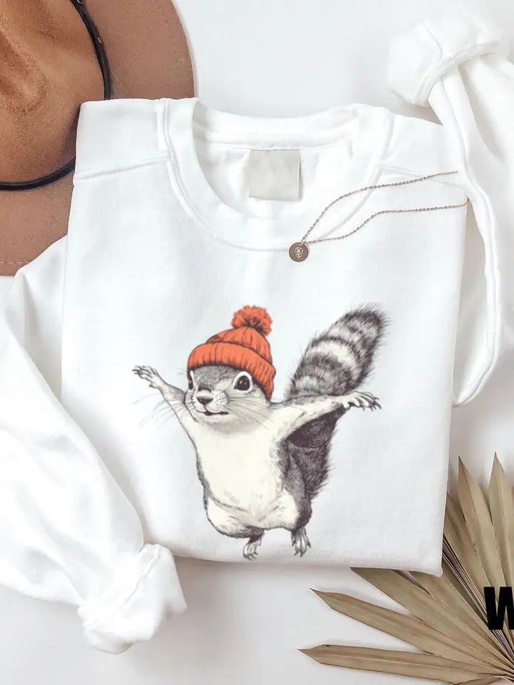 Squirrel with Beanie - The Country Rabbit Gifts & Décor