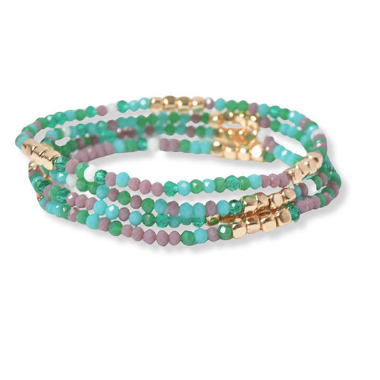 Stretch Bracelet Four Stranded Dainty Beads - The Country Rabbit Gifts & Décor