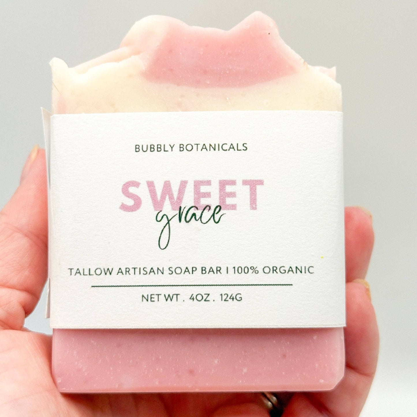 Sweet Grace Tallow Soap – Natural Handmade Soap Bar with Floral Scent - The Country Rabbit Gifts & Décor