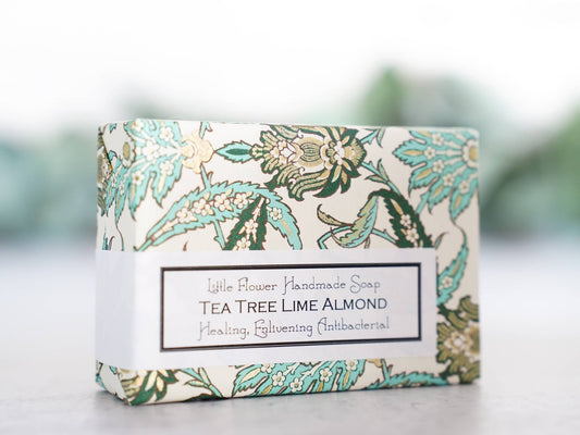 Tea Tree Lime Almond Handmade Soap - The Country Rabbit Gifts & Décor