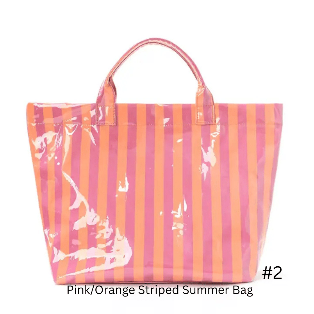 Trendy, cute Striped Summer Bag - The Country Rabbit Gifts & Décor