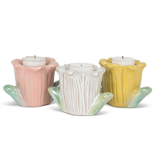 Tulip T - Lite Holder - 3"H - The Country Rabbit Gifts & Décor