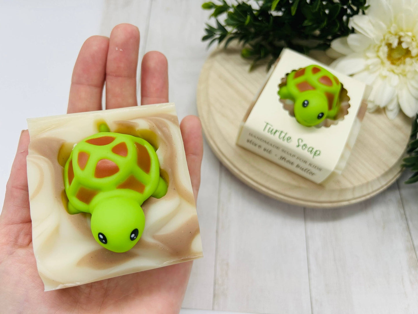 Turtle Handmade Soap Bar VEGAN COLD PROCESS - The Country Rabbit Gifts & Décor