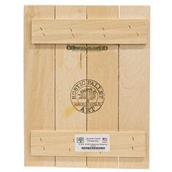 Welcome Santa Bunny Pallet Art - 9" x 12" - The Country Rabbit Gifts & Décor