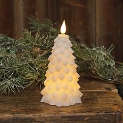 White LED Christmas Tree Candle - 6.25"H - The Country Rabbit Gifts & Décor