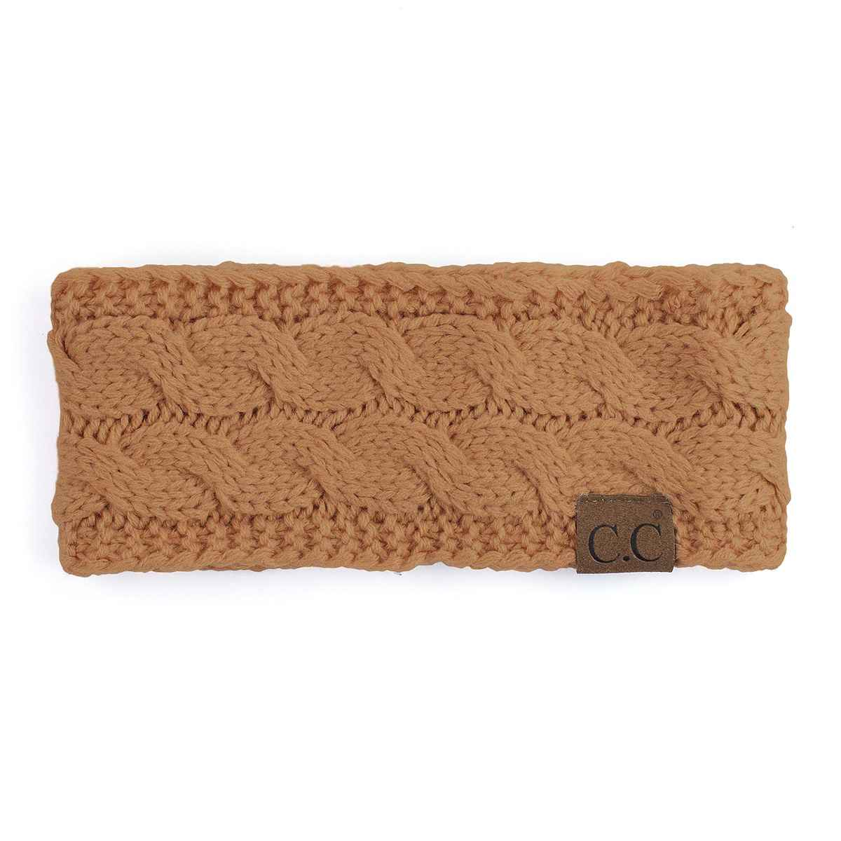 Willow Cable Knit Fuzzy Lined Head Wrap - The Country Rabbit Gifts & Décor