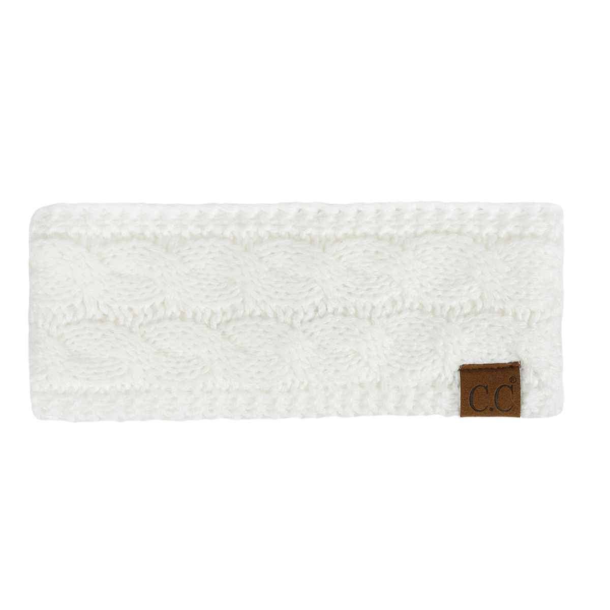 Willow Cable Knit Fuzzy Lined Head Wrap - The Country Rabbit Gifts & Décor