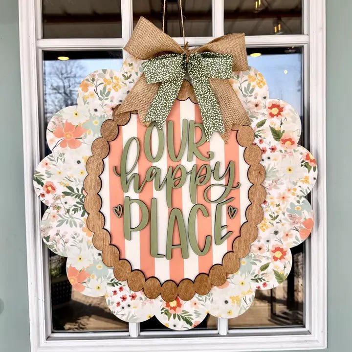 Wooden Door Hanger - The Country Rabbit Gifts & Décor