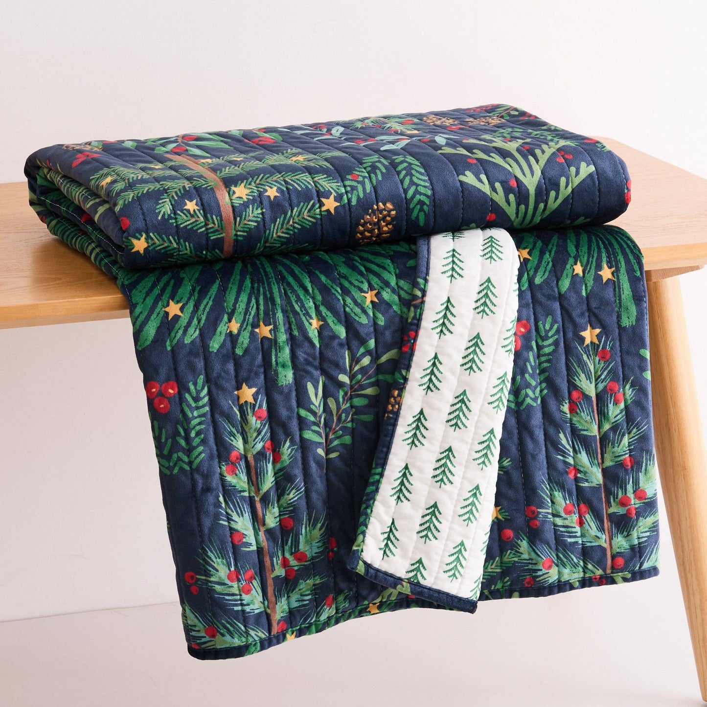 Woodsy Wonder Reversible Quilted Throw Blanket - The Country Rabbit Gifts & Décor